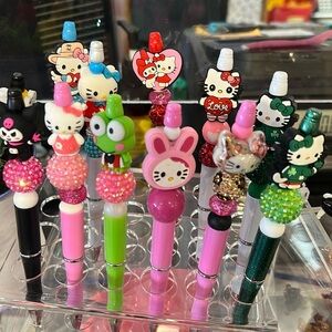 New kitty and friends custom beaded pens.  Each sold separately